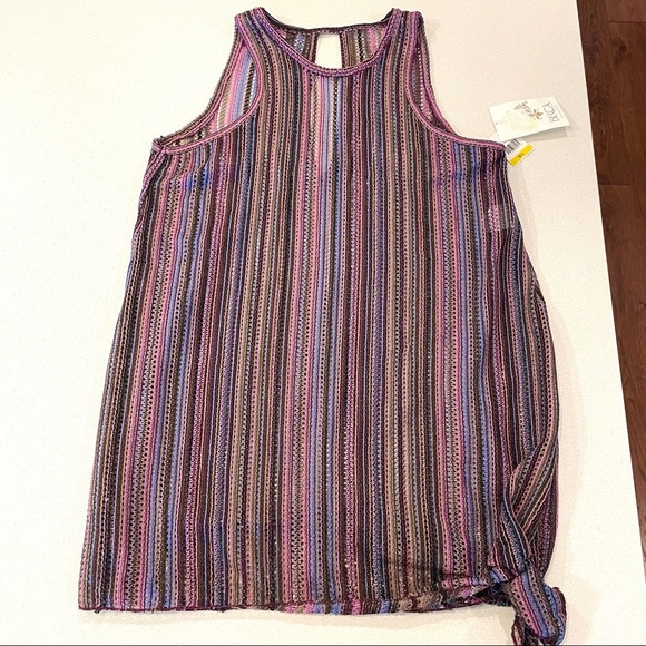 Becca Swim Knit Coverup Purple with Tied Knot! - Picture 3 of 9